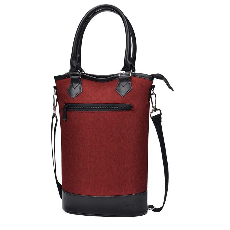 Voyage en plein air Portable rouge 2 bouteilles sac de vin refroidisseur isolé papier d'aluminium sacs organisateur thermique