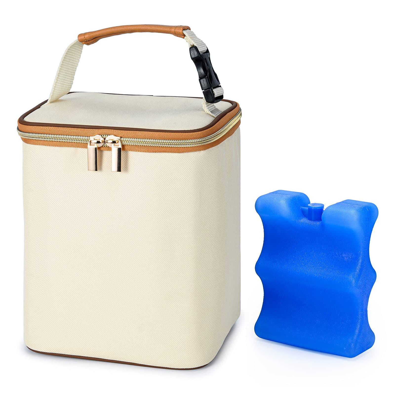 Logo personnalisé sac isotherme pour lait maternel 4 biberons sac fourre-tout isotherme pour lait maternel sac isotherme pour maman infirmière garderie