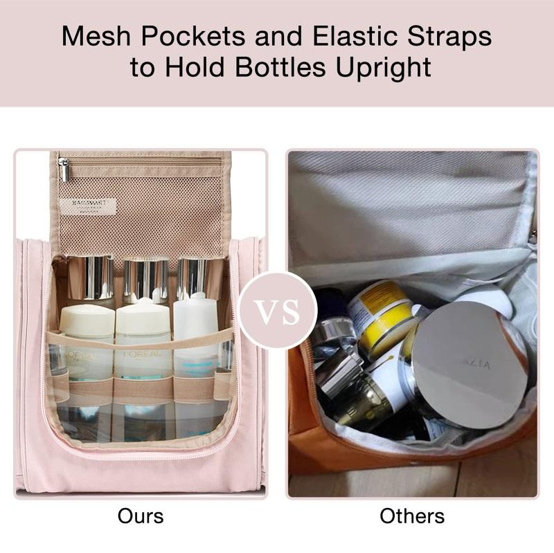 Kit de rasage Dopp sacs de salle de bain de voyage imperméables moyens organisateur de douche Portable grands sacs de toilette suspendus cosmétiques pour les femmes