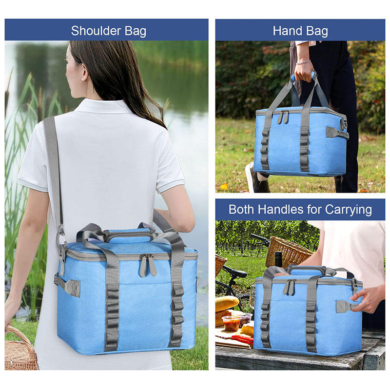 Pique-nique en plein air randonnée étanche personnaliser Logo fourre-tout souple sacs isothermes sac à déjeuner isolé avec poignées