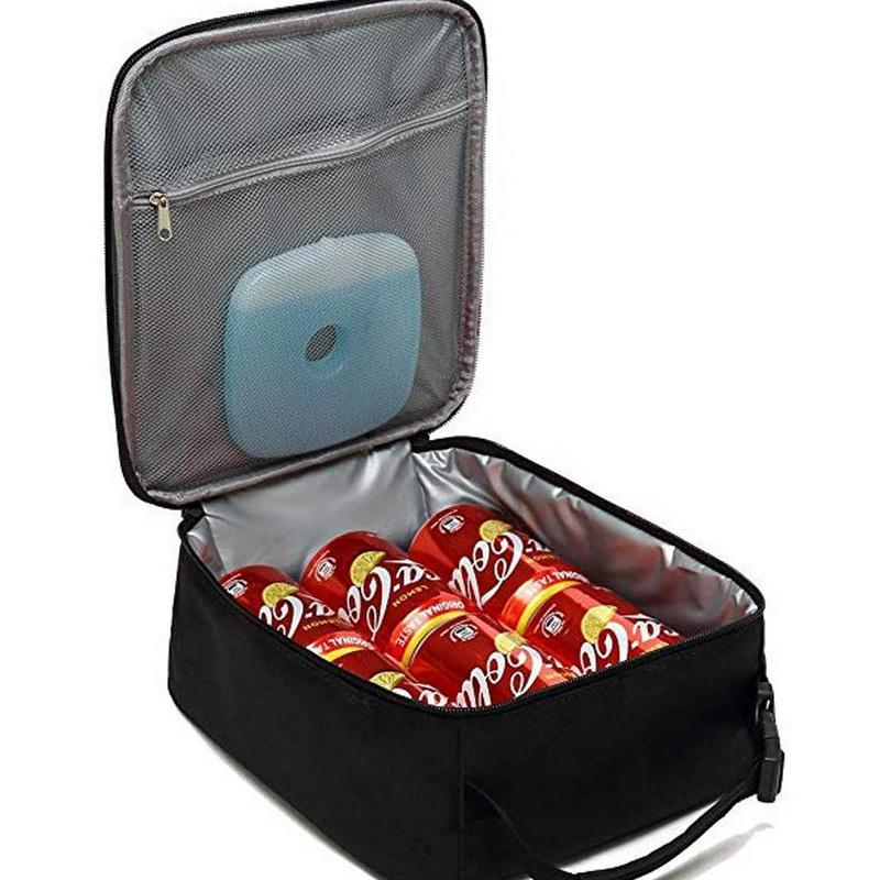 Nouveaux sacs de déjeuner de refroidisseur de sac isolé par affaires de style avec une poche latérale de maille