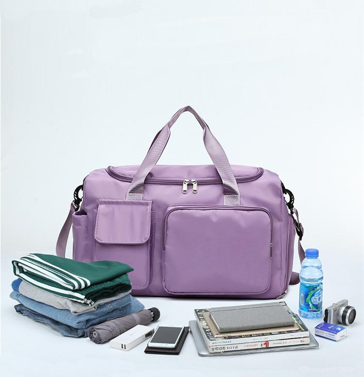 En plein air étanche femme filles personnalisé sport voyage chaussure compartiment week-end sac sacs de sport avec poignée