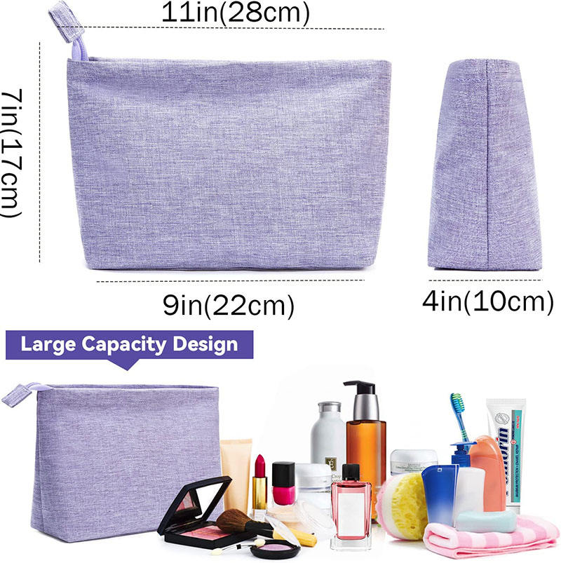 Portablae Sac cosmétique en nylon personnalisé Organisateur de sac de maquillage de voyage pour femme et fille