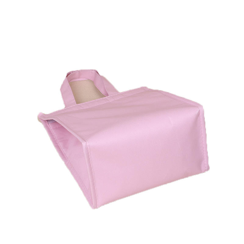 Sacs isolés par papier d'aluminium thermique rose promotionnel de sac de refroidisseur d'Oxford pour l'isolation de nourriture avec le logo fait sur commande