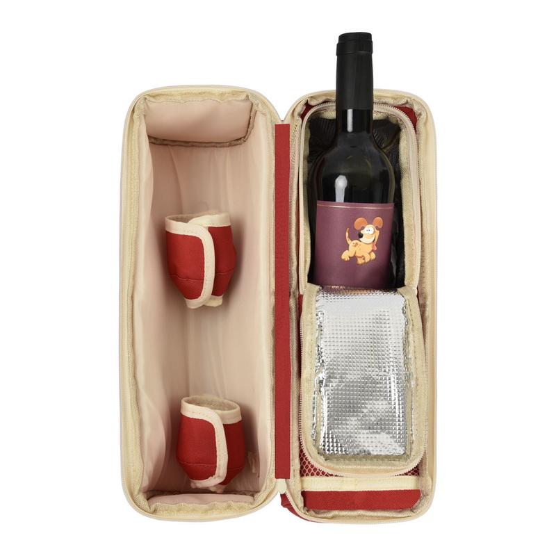 Nouveau style de sacs isothermes portables pour bouteilles de vin avec bandoulière
