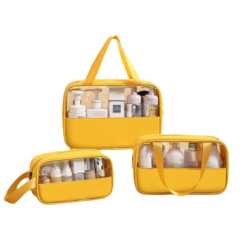 sac cosmétique en nylon sacs cosmétiques de voyage imperméables portables de grande capacité sac cosmétique clair