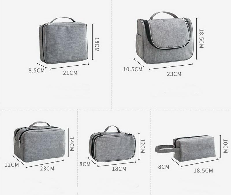 Recycler RPET femmes voyage organisateur de toilette sac cosmétiques protection étanche pochette cosmétique avec fermeture éclair