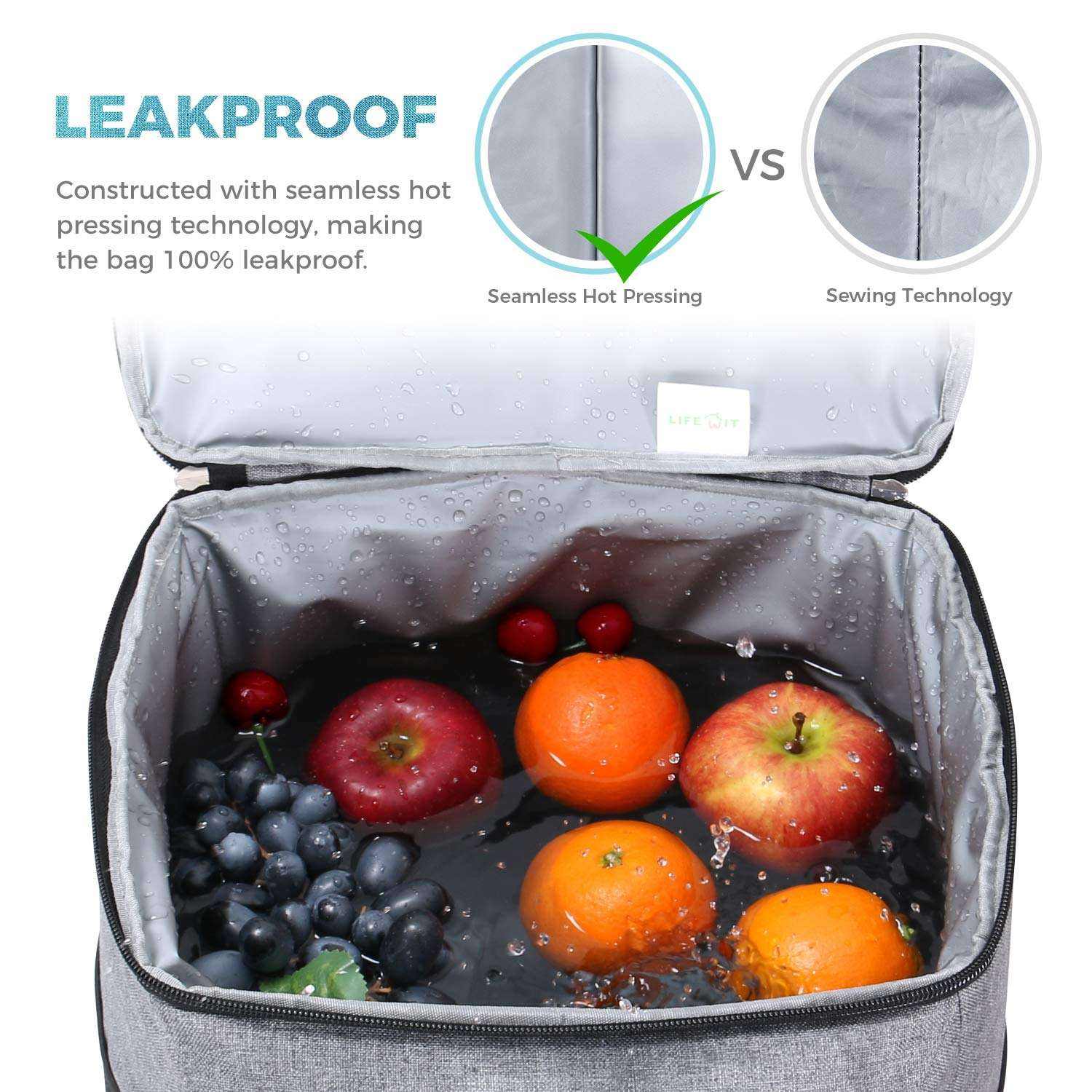 Promotion sac isotherme grande capacité sac à lunch anti-fuite refroidisseur souple fourre-tout portable pour le camping