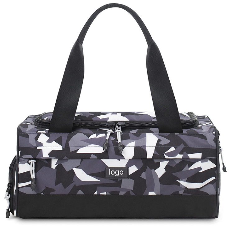 Sac de sport de voyage étanche pour la gym en plein air numérique impression complète hommes épaule main transporter sport voyage sac polochon