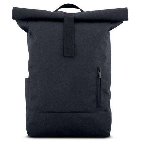 Fabriqué en usine noir recyclé rpet roll top sac à dos mode retrousser sac à dos de voyage sac à dos